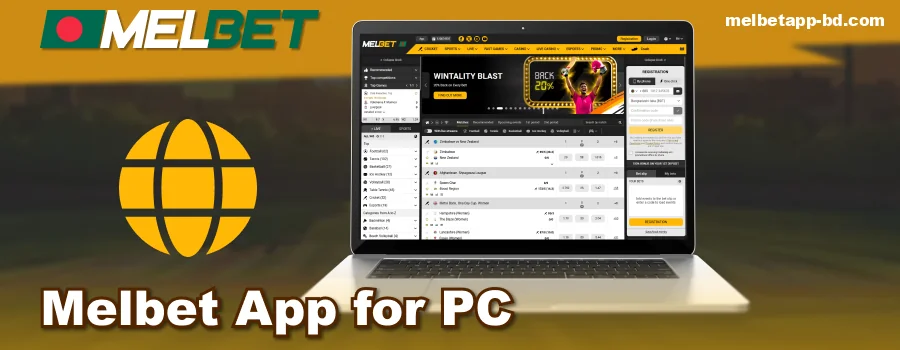Melbet BD App for PC