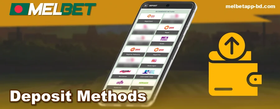 Make a deposit in Melbet Bangladesh app
